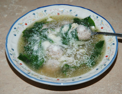 ITALIAN WEDDING SOUP Ingredients 2 liters Chicken Broth