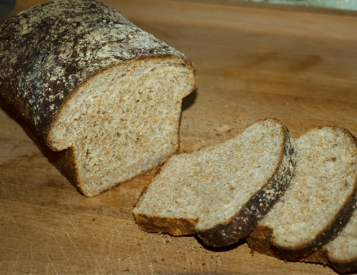 Sliced whole wheat bread